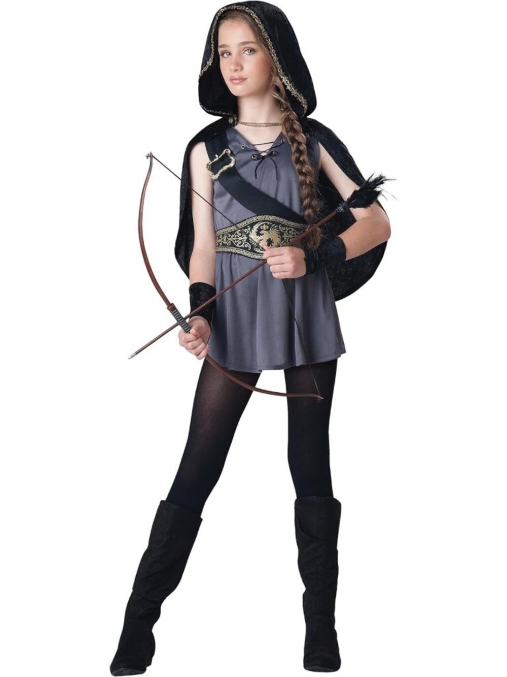 Hooded Huntress Costume for Tween Girls - Fun & Stylish Kids Outfit